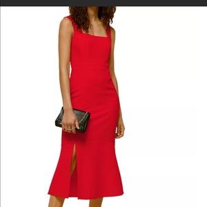 Whistles Mika Square neck dress